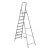 Стремянка, 9 ступеней, алюминиевая, Сибртех по ценам производителя в Воронеже с доставкой по всей России