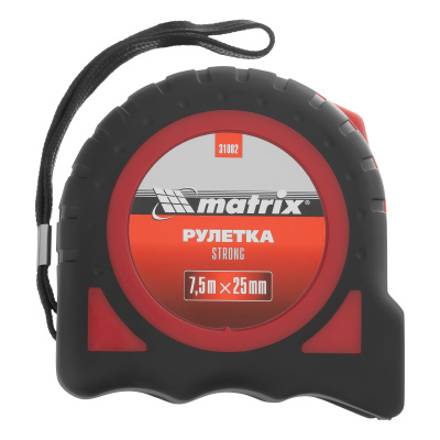 Рулетка Strong,7,5 м х 25 мм,обрезиненный корпус Matrix по ценам производителя в Воронеже с доставкой по всей России