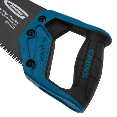 Ножовка по дереву "PIRANHA", 300 мм, 7 TPI, 3D-зуб, тефлоновое покрытие полотна, двухкомпонентная рукоятка Gross по ценам производителя в Воронеже с доставкой по всей России