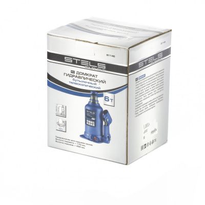 Домкрат гидравлический бутылочный телескопический, 6 т, подъем 170-430 мм Stels купить в Москве с доставкой по всей России | ProtosMarket.ru