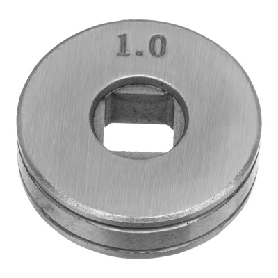 Подающий ролик, V профиль под стальную проволоку 0,8-1мм, посадка квадрат, 2 шт Denzel по ценам производителя в Воронеже с доставкой по всей России