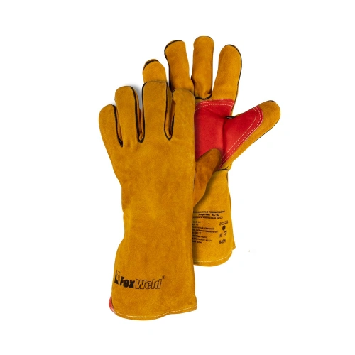 Краги кожаные термостойкие FOXWELD "Защитник" КС-03 по ценам производителя в Воронеже с доставкой по всей России