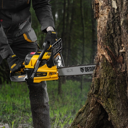 Пила цепная бензиновая DS-5218, шина 45 см, 52 см3, 3 л.с, шаг 0,325, паз 1,5 мм, 72 звена Denzel по ценам производителя в Воронеже с доставкой по всей России