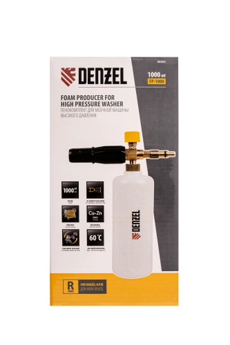 Пенокомплект FPB-1000, для моечных машин высокого давления, латунь  Denzel по ценам производителя в Воронеже с доставкой по всей России