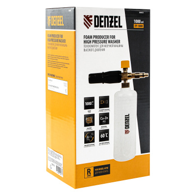 Пенокомплект FPB-1000, для моечных машин высокого давления, латунь  Denzel купить в Москве с доставкой по всей России | ProtosMarket.ru