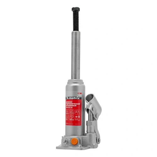 Домкрат гидравлический бутылочный, 2 т, h подъема 181-345 мм Matrix купить в Москве с доставкой по всей России | ProtosMarket.ru