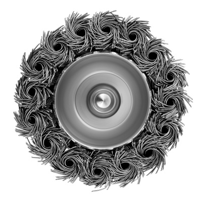 Щетка для дрели, 65 мм, "чашка" со шпилькой, крученая металлическая проволока Matrix по ценам производителя в Воронеже с доставкой по всей России