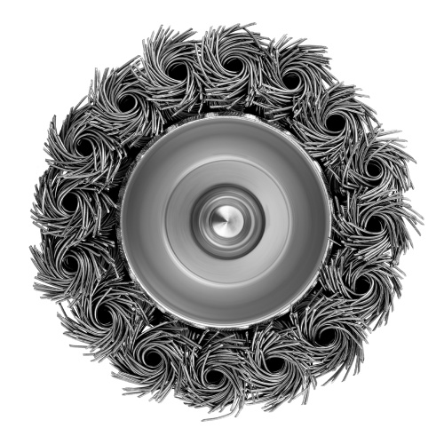 Щетка для дрели, 65 мм, "чашка" со шпилькой, крученая металлическая проволока Matrix по ценам производителя в Воронеже с доставкой по всей России