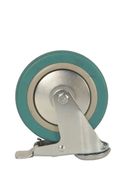 Колесо аппаратное поворотное SChgb 55 125 мм под болт с тормозом (N) по ценам производителя в Воронеже с доставкой по всей России