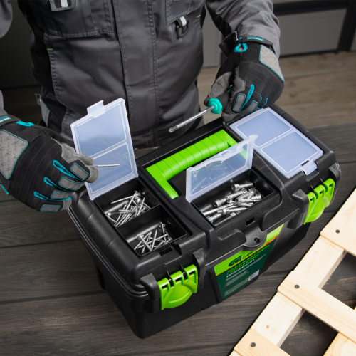 Ящик для инструментов 18 ”, с органайзерами Сибртех по ценам производителя в Воронеже с доставкой по всей России