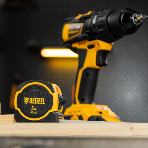 Рулетка 5м х 25мм, двухкомп. корпус, магнитный обрезиненный зацеп Denzel по ценам производителя в Воронеже с доставкой по всей России