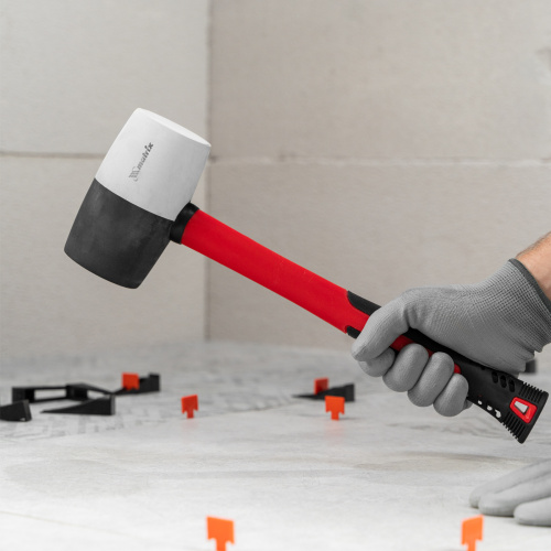 Киянка резиновая, 910 г, черно-белая резина, фибергласовая рукоятка Matrix по ценам производителя в Воронеже с доставкой по всей России