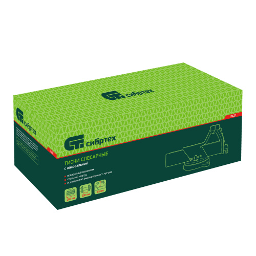 Тиски слесарные, 200 мм, стальные, поворотные Сибртех по ценам производителя в Воронеже с доставкой по всей России