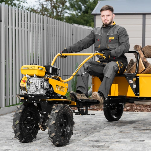 Мотоблок DPT-370S, 7 л.с., ремен.сцеп, фрез 3х4, ШОМ, передачи 3В/1Н Denzel по ценам производителя в Воронеже с доставкой по всей России