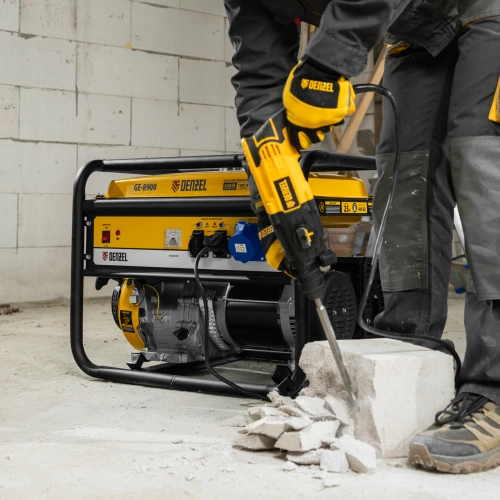Генератор бензиновый GE 8900, 8.5 кВт, 220 В/50 Гц, 25 л, ручной старт Denzel по ценам производителя в Воронеже с доставкой по всей России