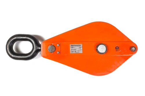 Блок монтажный однорольный с  ушком TOR 10 т с откидной щекой по ценам производителя в Воронеже с доставкой по всей России