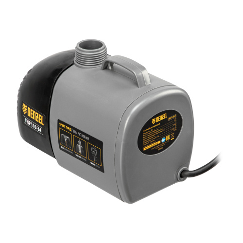 Насос фонтанный FNP110-34, 112 Вт, подъем 3,4 м, 3400 л/ч, колокольчик/каскад/гейзер Denzel по ценам производителя в Воронеже с доставкой по всей России