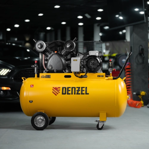 Компрессор воздушный рем. привод BCV 4000-T/200, 4,0 кВт, 200 литров, 690 л/мин Denzel по ценам производителя в Воронеже с доставкой по всей России