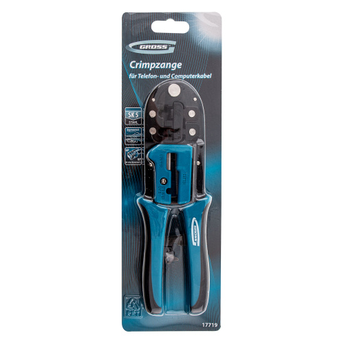 Клещи для обжима телефонных и компьютерных клемм RJ-45, 6P, 8P и RJ-11/12, 6P, 8P Gross по ценам производителя в Воронеже с доставкой по всей России