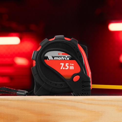 Рулетка Status Magnet 3 fixations,7,5 м х 25 мм,обрезиненный корпус,зацеп с магнитом Matrix по ценам производителя в Воронеже с доставкой по всей России