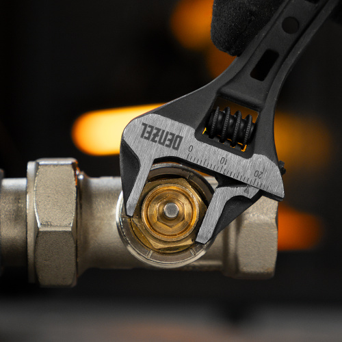 Ключ разводной, 150 мм, CrV, кованый Denzel по ценам производителя в Воронеже с доставкой по всей России