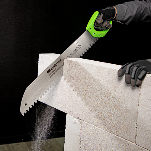 Ножовка по пенобетону, 550 мм, двухкомпонентная рукоятка Сибртех по ценам производителя в Воронеже с доставкой по всей России