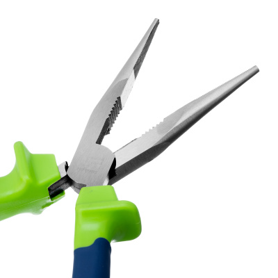 Длинногубцы прямые, 200 мм, двухкомпонентные рукоятки Сибртех по ценам производителя в Воронеже с доставкой по всей России