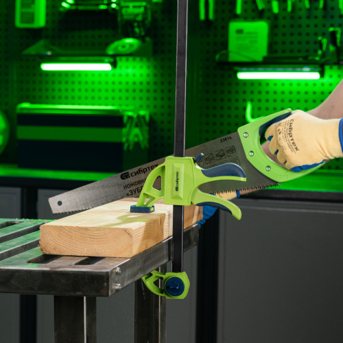 Струбцина F-образная, быстрозажимная, 900 х 70 х 1130 мм, пластиковый корпус, фиксатор, двухкомпонентная рукоятка Сибртех по ценам производителя в Воронеже с доставкой по всей России