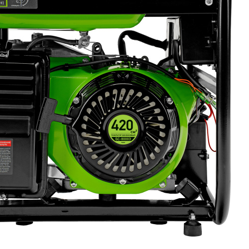 Генератор бензиновый БС-8000Э, 6,6 кВт, 230В, четырехтактный, 25 л, электростартер Сибртех по ценам производителя в Воронеже с доставкой по всей России