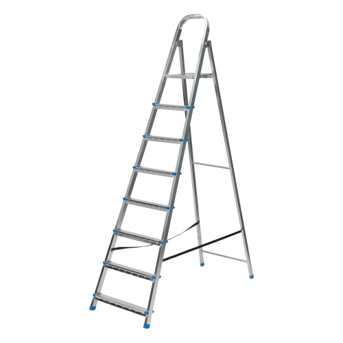 Стремянка, 8 ступеней, стальная, оцинкованная Сибртех по ценам производителя в Воронеже с доставкой по всей России