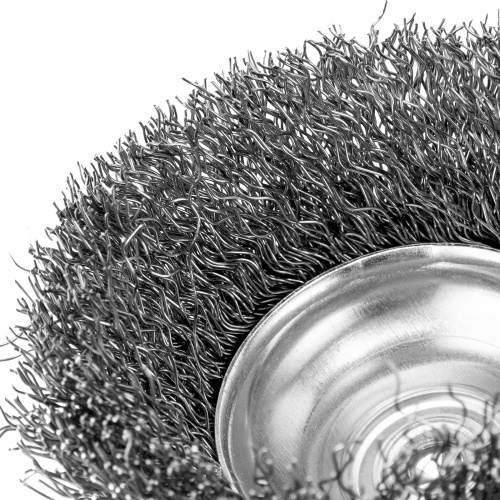 Щетка для дрели, 65 мм, "чашка" со шпилькой, витая проволока Сибртех по ценам производителя в Воронеже с доставкой по всей России