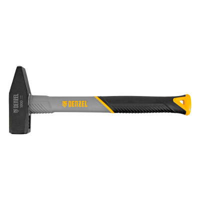 Молоток слесарный, 1000 г, кованый, фибергласовая рукоятка c TPR покрытием Denzel по ценам производителя в Воронеже с доставкой по всей России