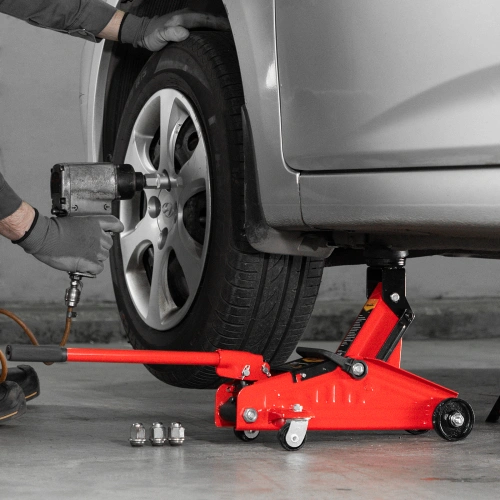 Домкрат гидравлический подкатной, 2 т, h подъема 140-285 мм, в пластиковом кейсе, compact Sparta по ценам производителя в Воронеже с доставкой по всей России