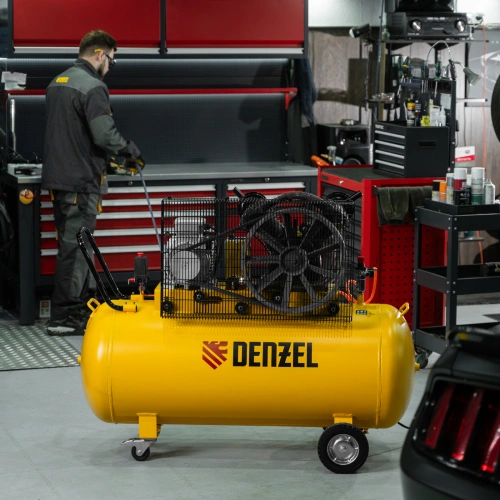 Компрессор воздушный рем. привод BCV 5500-T/270, 5,5 кВт, 270 литров, 850 л/мин Denzel по ценам производителя в Воронеже с доставкой по всей России