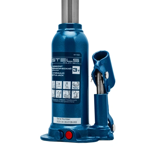 Домкрат гидравлический бутылочный, 3 т, h подъема 188-363 мм Stels по ценам производителя в Воронеже с доставкой по всей России