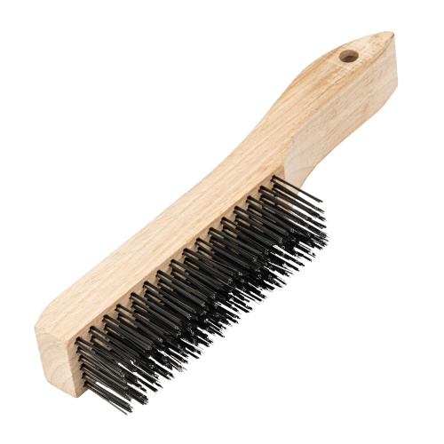 Щетка зачистная шестирядная, закаленная прямая проволока с деревянной ручкой Сибртех по ценам производителя в Воронеже с доставкой по всей России