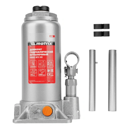 Домкрат гидравлический бутылочный, 5 т, h подъема 197-382 мм Matrix по ценам производителя в Воронеже с доставкой по всей России