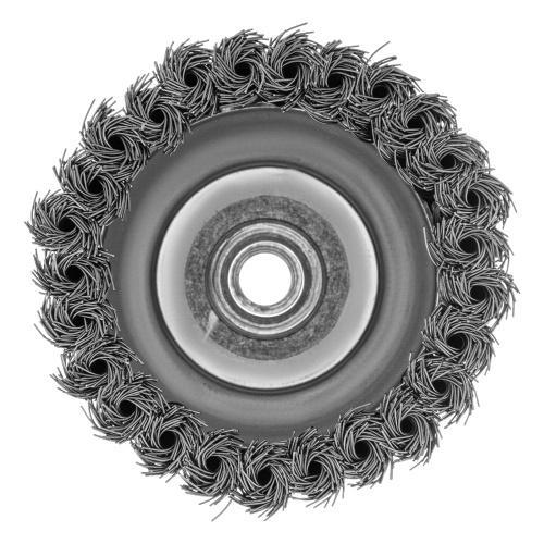 Щетка для УШМ Heavy Duty, 100 мм, М14, "чашка", крученая проволока 0.5 мм Matrix по ценам производителя в Воронеже с доставкой по всей России