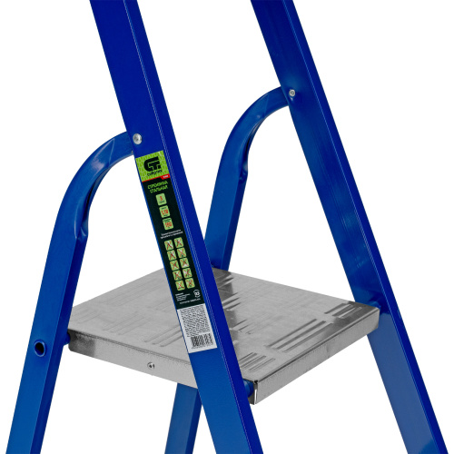 Стремянка, 3 ступени, стальной профиль, алюминиевые ступени Сибртех по ценам производителя в Воронеже с доставкой по всей России