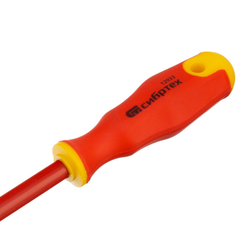 Отвертка диэлектрическая SL5.5 х 125 мм, CrV, до 1000 В, двухкомпонентная рукоятка Сибртех по ценам производителя в Воронеже с доставкой по всей России