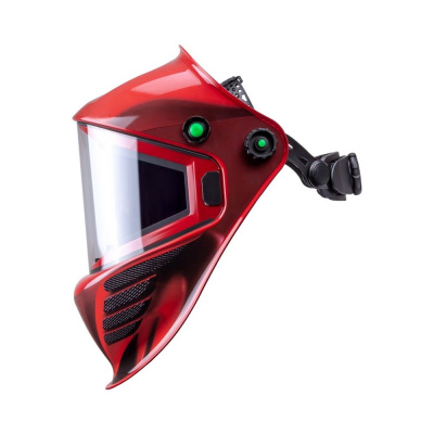 Маска сварщика КОРУНД МЕГА красная (ф-р MEGA LED) в коробке по ценам производителя в Воронеже с доставкой по всей России