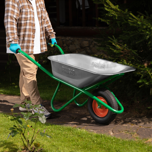 Тачка садово-строительная, усиленная, грузоподъемность 200 кг, объем 90 л Palisad по ценам производителя в Воронеже с доставкой по всей России