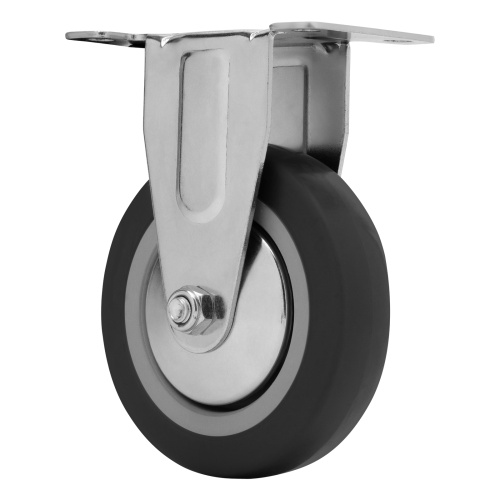 Колесо неповоротное D 100 мм, крепление  платформенное Сибртех по ценам производителя в Воронеже с доставкой по всей России