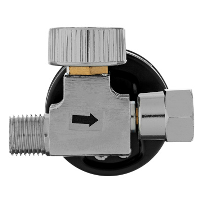 Регулятор давления с манометром для краскораспылителя K1500, 12 бар, 1/4" Denzel по ценам производителя в Воронеже с доставкой по всей России