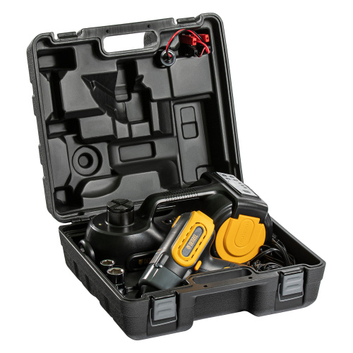 Домкрат электрогидравлический «3 в 1» (1,5 т), 12В, с гайковертом электрическим, в наборе  Denzel по ценам производителя в Воронеже с доставкой по всей России