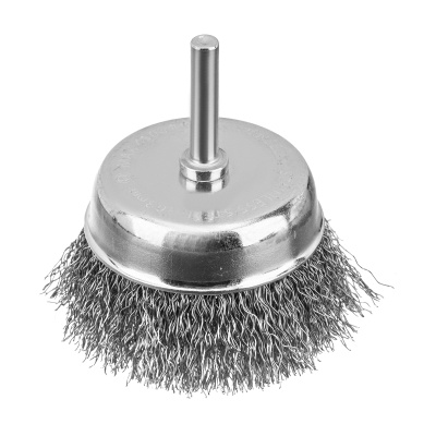 Набор щеток для дрели, 2 Плоские 50-75мм, 3 Чашки 25-50-75мм, шпилька,  нерж.вит. проволока Denzel по ценам производителя в Воронеже с доставкой по всей России