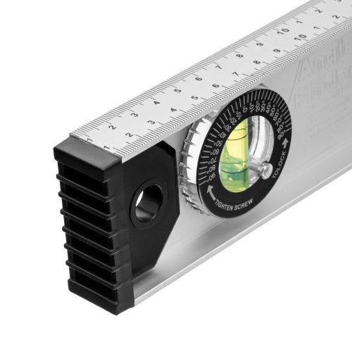 Уровень алюминиевый "Рельс", 600 мм, 3 глазка (1 поворотный) Matrix по ценам производителя в Воронеже с доставкой по всей России