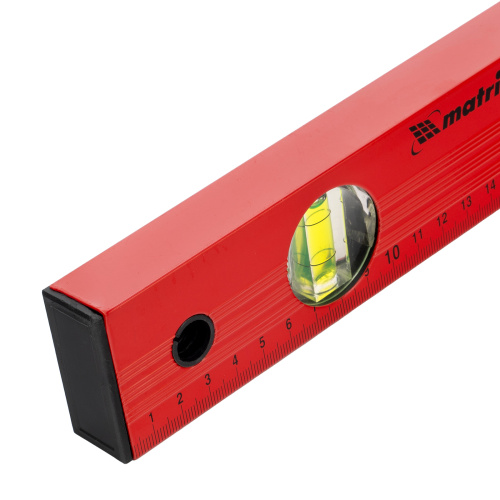 Уровень алюминиевый, 400 мм, 3 глазка, красный, линейка Matrix по ценам производителя в Воронеже с доставкой по всей России