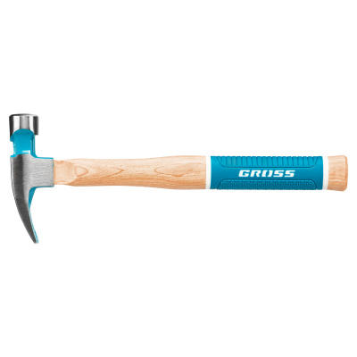 Молоток-гвоздодер, 280 г, угол 75, магнит, обрезиненная рукоятка American hickory GROSS по ценам производителя в Воронеже с доставкой по всей России
