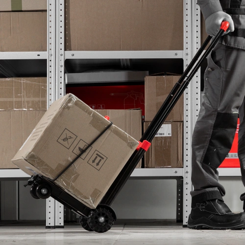 Тележка хозяйственная, складная, 4 колесная, грузоподъемность 40 кг Matrix по ценам производителя в Воронеже с доставкой по всей России